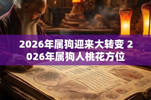 2026年属狗迎来大转变 2026年属狗人桃花方位