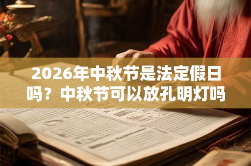 2026年中秋节是法定假日吗？中秋节可以放孔明灯吗？