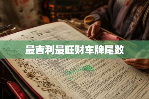 最吉利最旺财车牌尾数