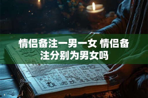 情侣备注一男一女 情侣备注分别为男女吗