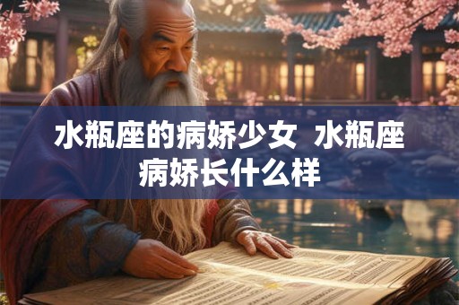 水瓶座的病娇少女  水瓶座病娇长什么样