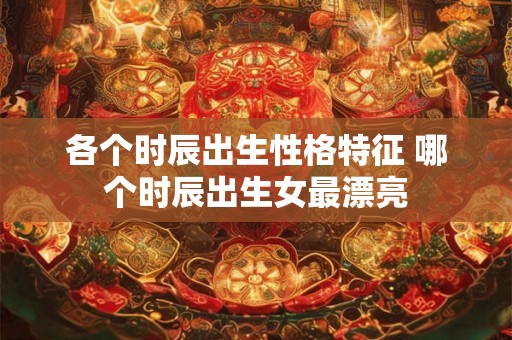 各个时辰出生性格特征 哪个时辰出生女最漂亮