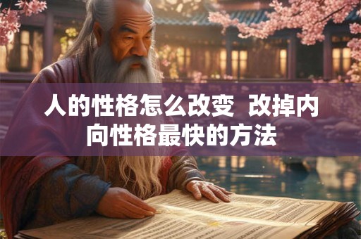 人的性格怎么改变 改掉内向性格最快的方法 人的性格怎么改变 改掉内向性格最快的方法