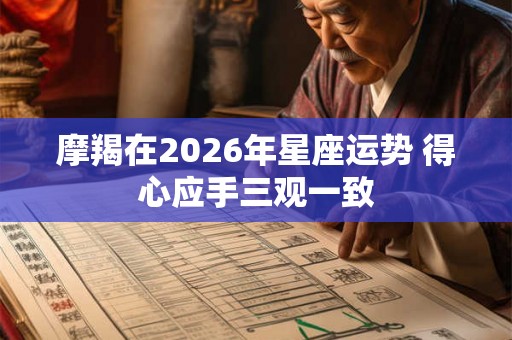 摩羯在2026年星座运势 得心应手三观一致