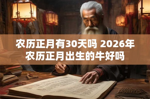 农历正月有30天吗 2026年农历正月出生的牛好吗 农历正月有30天吗 2026年农历正月出生的牛好吗