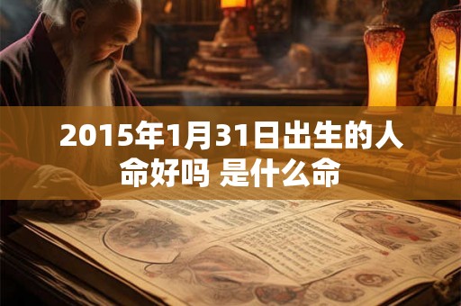 2015年1月31日出生的人命好吗 是什么命