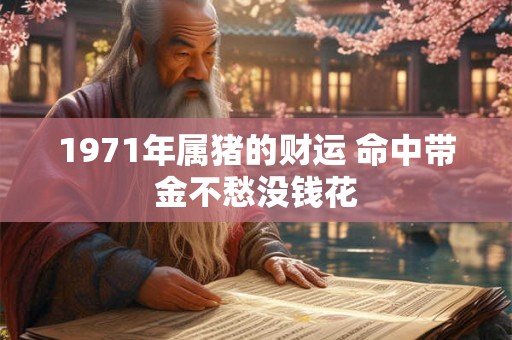 1971年属猪的财运 命中带金不愁没钱花 1971年属猪的财运 命中带金不愁没钱花