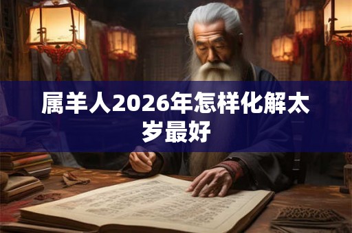 属羊人2026年怎样化解太岁最好 属羊人2026年怎样化解太岁最好