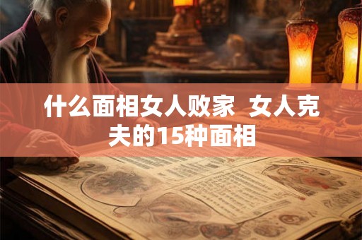 什么面相女人败家  女人克夫的15种面相