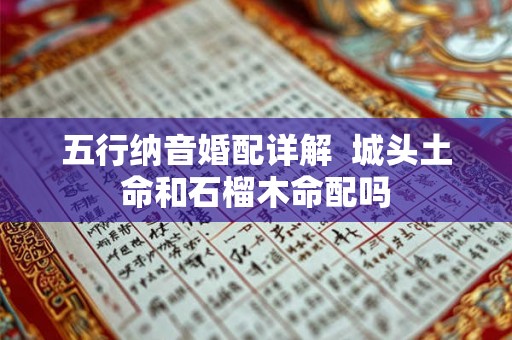五行纳音婚配详解  城头土命和石榴木命配吗