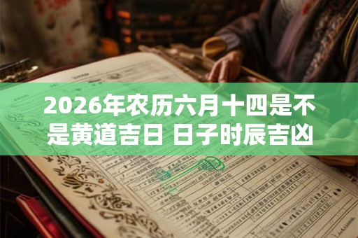 2026年农历六月十四是不是黄道吉日 日子时辰吉凶