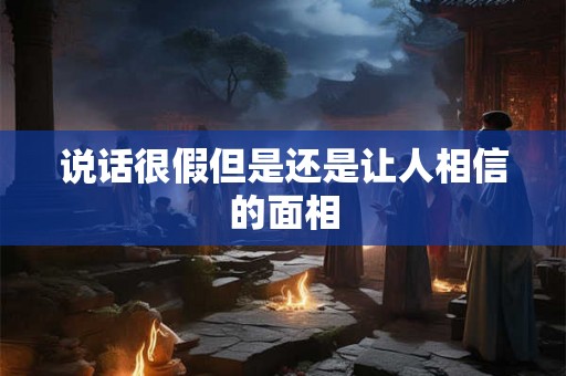 说话很假但是还是让人相信的面相