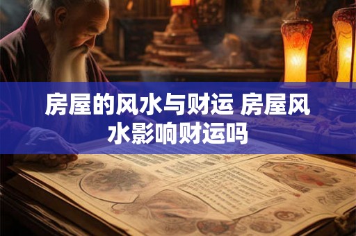 房屋的风水与财运 房屋风水影响财运吗