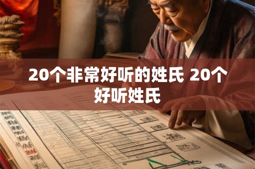 20个非常好听的姓氏 20个好听姓氏 20个非常好听的姓氏 20个好听姓氏