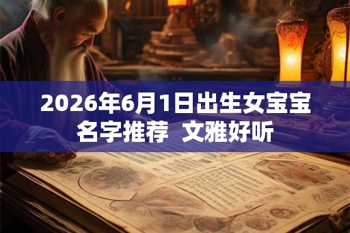 2026年6月1日出生女宝宝名字推荐 文雅好听 2026年6月1日出生女宝宝名字推荐 文雅好听