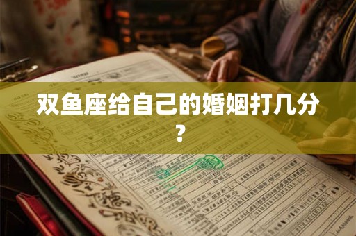 双鱼座给自己的婚姻打几分？