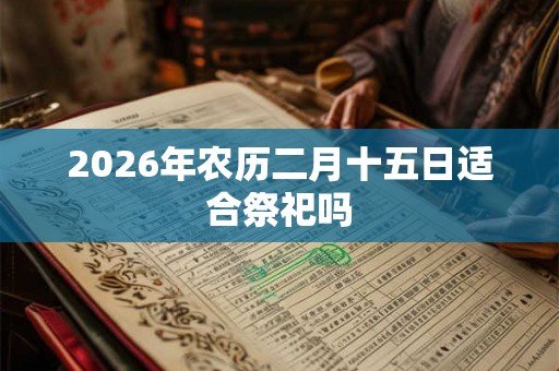 2026年农历二月十五日适合祭祀吗
