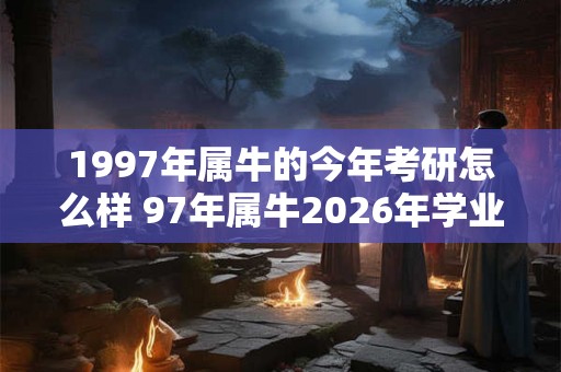 1997年属牛的今年考研怎么样 97年属牛2026年学业运势如何 1997年属牛的今年考研怎么样 97年属牛2026年学业运势如何