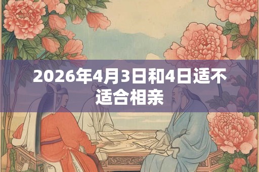 2026年4月3日和4日适不适合相亲