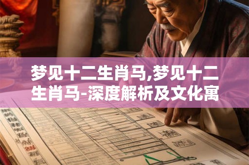 梦见十二生肖马,梦见十二生肖马-深度解析及文化寓意