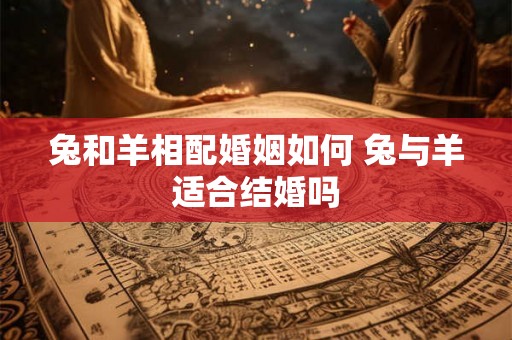 兔和羊相配婚姻如何 兔与羊适合结婚吗