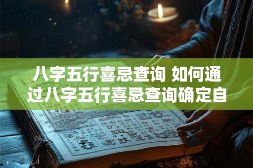 八字五行喜忌查询 如何通过八字五行喜忌查询确定自己的吉凶祸福