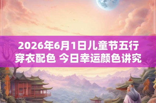 2026年6月1日儿童节五行穿衣配色 今日幸运颜色讲究