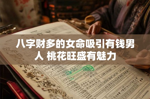 八字财多的女命吸引有钱男人 桃花旺盛有魅力