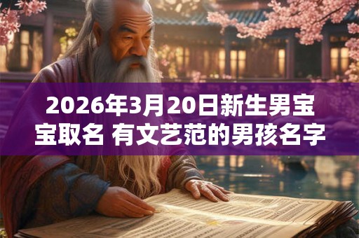 2026年3月20日新生男宝宝取名 有文艺范的男孩名字