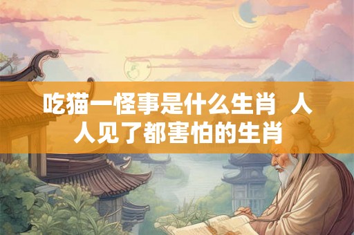 吃猫一怪事是什么生肖  人人见了都害怕的生肖
