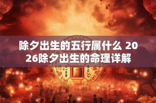 除夕出生的五行属什么 2026除夕出生的命理详解