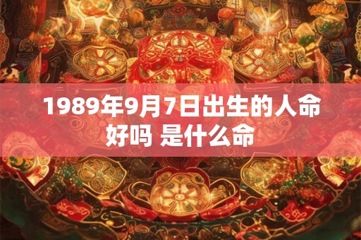 1989年9月7日出生的人命好吗 是什么命 1989年9月7日出生的人命好吗 是什么命