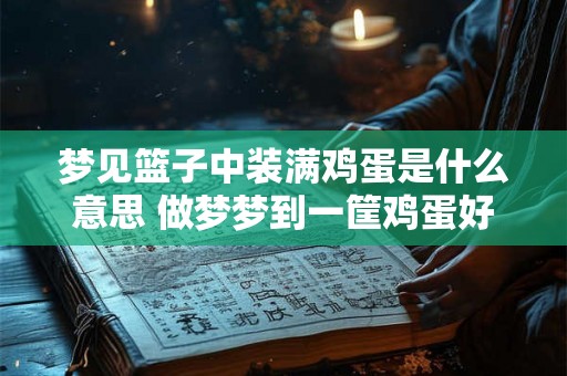 梦见篮子中装满鸡蛋是什么意思 做梦梦到一筐鸡蛋好不好