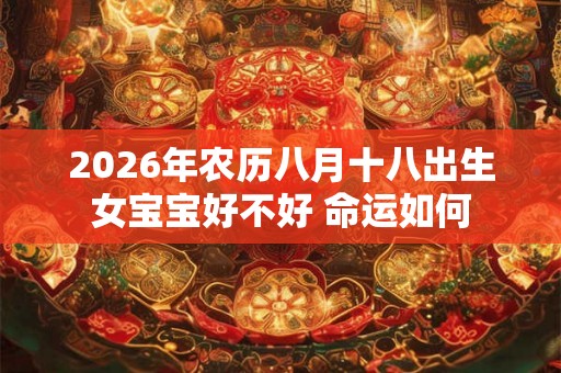 2026年农历八月十八出生女宝宝好不好 命运如何