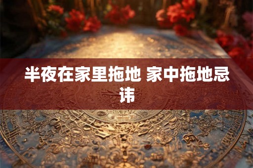 半夜在家里拖地 家中拖地忌讳 半夜在家里拖地 家中拖地忌讳