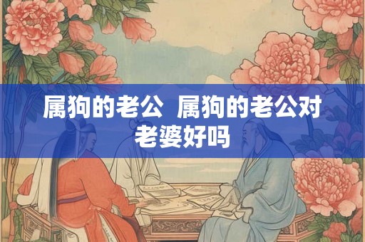 属狗的老公  属狗的老公对老婆好吗