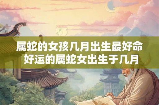 属蛇的女孩几月出生最好命 好运的属蛇女出生于几月 属蛇的女孩几月出生最好命 好运的属蛇女出生于几月