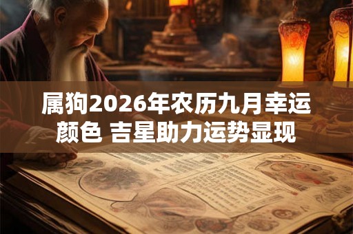 属狗2026年农历九月幸运颜色 吉星助力运势显现 属狗2026年农历九月幸运颜色 吉星助力运势显现