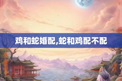 鸡和蛇婚配,蛇和鸡配不配