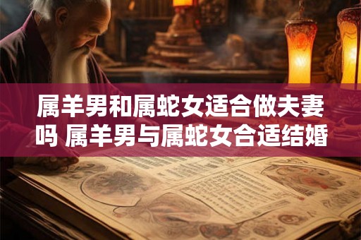 属羊男和属蛇女适合做夫妻吗 属羊男与属蛇女合适结婚吗