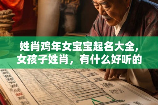 姓肖鸡年女宝宝起名大全,女孩子姓肖，有什么好听的名字。