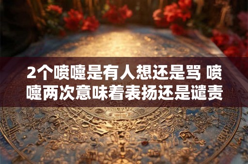 2个喷嚏是有人想还是骂 喷嚏两次意味着表扬还是谴责
