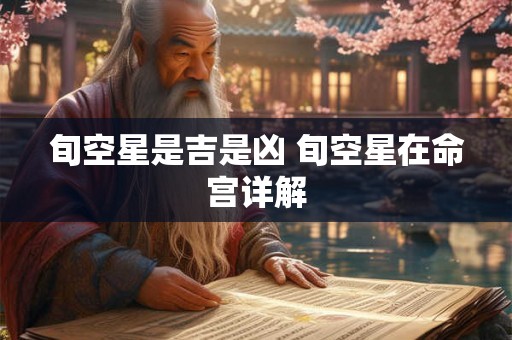 旬空星是吉是凶 旬空星在命宫详解