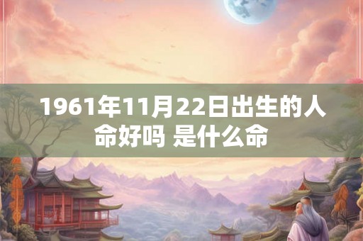 1961年11月22日出生的人命好吗 是什么命