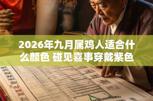 2026年九月属鸡人适合什么颜色 碰见喜事穿戴紫色