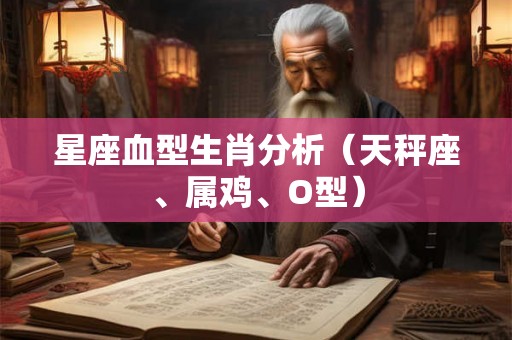 星座血型生肖分析（天秤座、属鸡、O型）