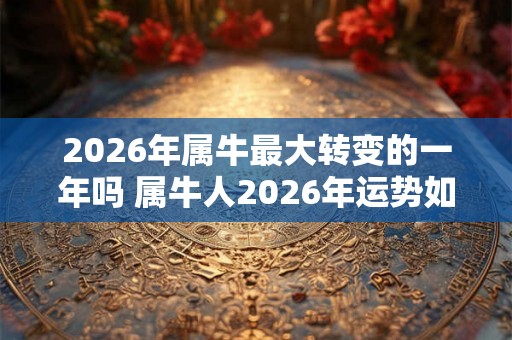 2026年属牛最大转变的一年吗 属牛人2026年运势如何