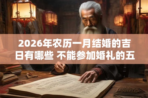 2026年农历一月结婚的吉日有哪些 不能参加婚礼的五类人 2026年农历一月结婚的吉日有哪些 不能参加婚礼的五类人