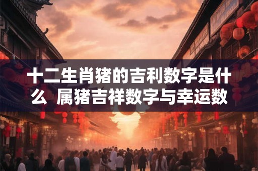 十二生肖猪的吉利数字是什么  属猪吉祥数字与幸运数字
