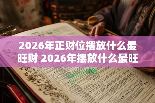 2026年正财位摆放什么最旺财 2026年摆放什么最旺正财